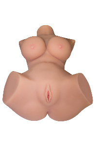 Huidkleurige torso masturbator