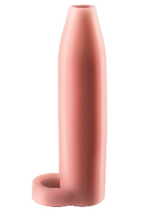 Penis sleeve met testikel en penisring 17,7 cm