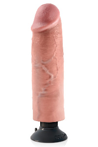 Vibrerende penis met zuignap 25.5 cm