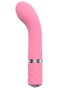 Slanke G-spot vibrator met gebogen schacht - roze