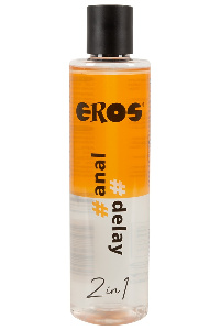 Eros 2 in1 waterbasis glijmiddel - anale seks & vertraging 250 ml