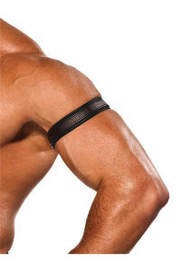 Colt biceps armband met drukknopen zwart - zwart