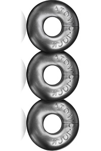 Oxballs ringer cockring - zilvergrijs 3 pack