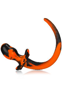 Oxballs beagle puppy tail zwart - oranje - medium