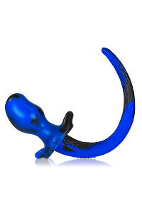 Oxballs mastiff puppy tail zwart - blauw xl