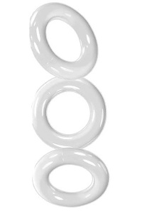 Oxballs willy rings 3-pack cockringen - wit