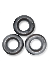 Oxballs fat willy 3-pack cockrings - steel