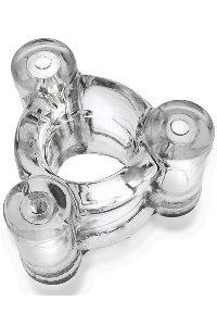 Oxballs heavy squeeze weighted ballstretcher - clear