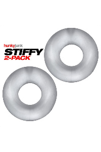 Oxballs stiffy 2-pack bulge cockrings - clear ice