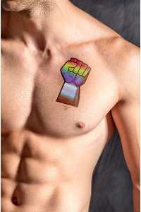 Mister b temporary tattoo gay force