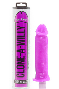 Clone-a-willy - kit neon paars