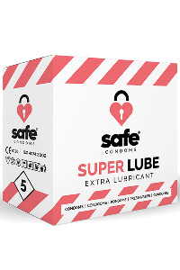 Safe - condooms - extra glijmiddel (5 stuks)