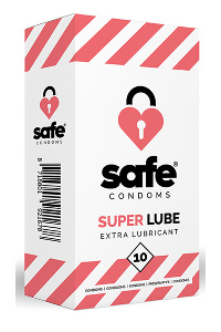 Safe - condooms - extra glijmiddel (10 stuks)