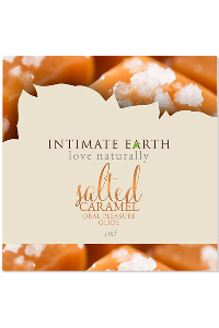 Intimate earth - natural flavors glide gezouten caramel foil 3 ml