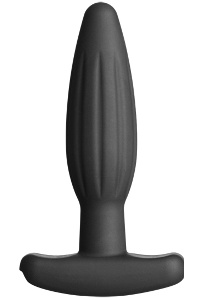 Electrastim - silicone noir rocker butt plug small