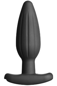 Electrastim - silicone noir rocker butt plug medium