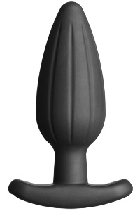 Electrastim - silicone noir rocker butt plug large