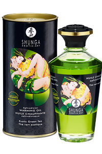 Shunga - aphrodisiac verwarmende olie groene thee 100 ml