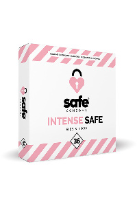 Safe - condooms intense safe ribs & nobs (36 stuks)