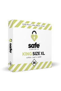 Safe - condooms king size xl extra long & wide (36 stuks)