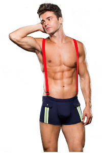 Envy - fireman bottom with suspenders 2 pc m/l