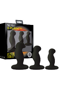 Nexus - g-play trio plus unisex vibrator pack s/m/l zwart