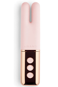 Le wand - deux twin motor rechargeable vibrator rose gold