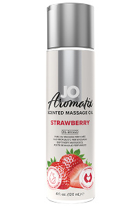 System jo - aromatix scented massage oil strawberry 120 ml