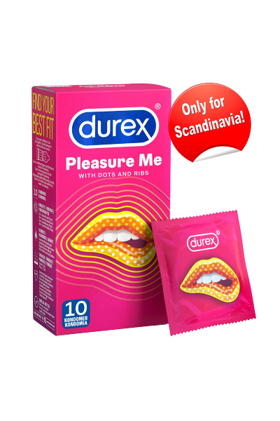 Durex 10 pleasure me condooms met glijmiddel - afbeelding 2