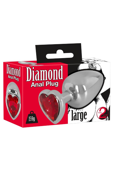 Diamond butt plug groot - afbeelding 2