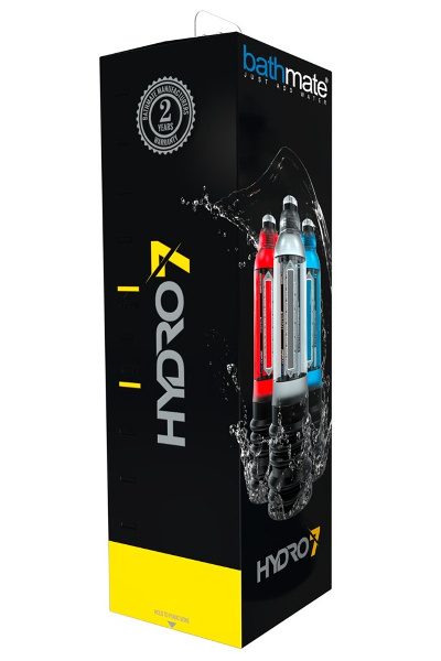 Hydro7 transparant penispomp met water - afbeelding 2