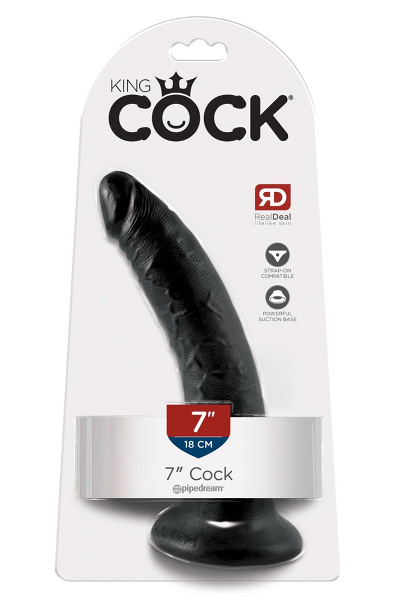 King cock 7" cock zwart - afbeelding 2