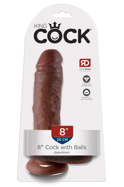King cock 8 "cock w balls brow - afbeelding 2
