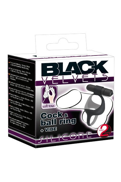 Vibrerende penisring met cock en bal ring - afbeelding 2