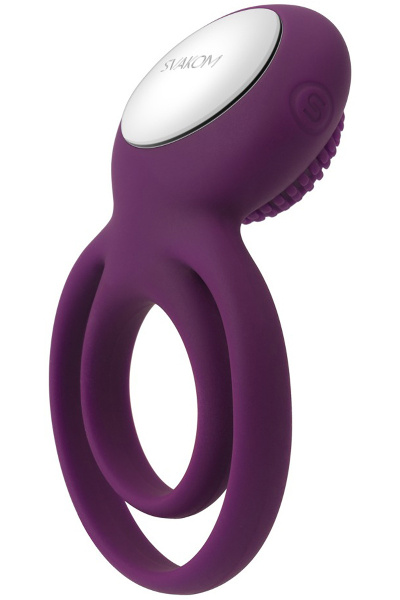 Tammy vibrende penisring met - clitoris en testikel stimulatie - violet - afbeelding 2