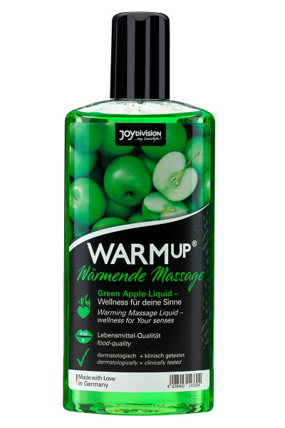 Warmup groene appel massage olie 150 ml - afbeelding 2