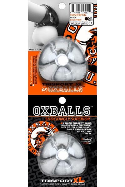 Oxballs tri-sport xl thicker 3-ring sling - clear - afbeelding 2