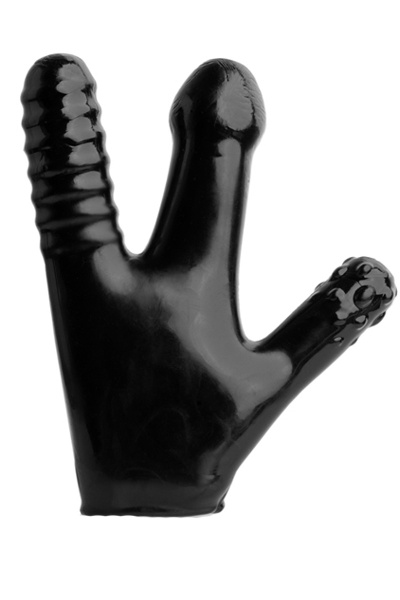 Oxballs rubberen klauw handschoenen zwart - afbeelding 2