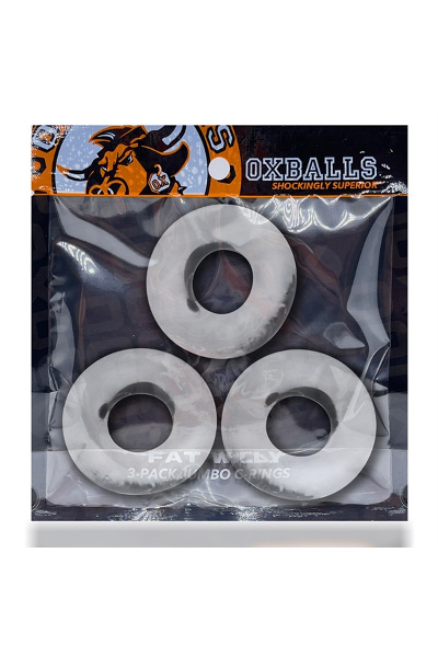 Oxballs fat willy 3-pack cockrings - clear - afbeelding 2