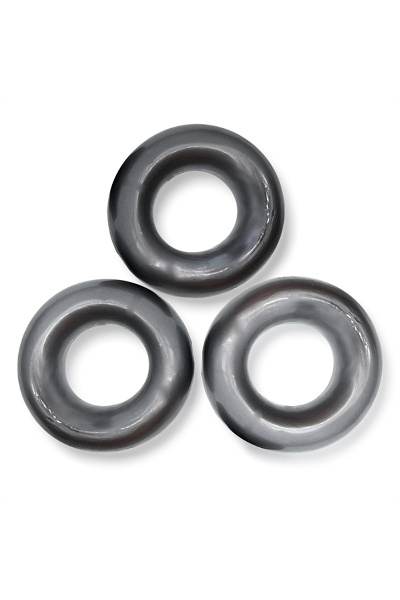 Oxballs fat willy 3-pack cockrings - steel