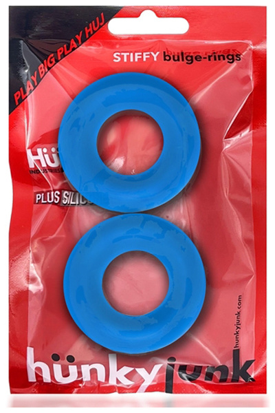 Oxballs stiffy 2-pack bulge cockrings - teal ice - afbeelding 2