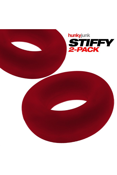 Oxballs stiffy 2-pack bulge cockrings - cherry ice - afbeelding 2