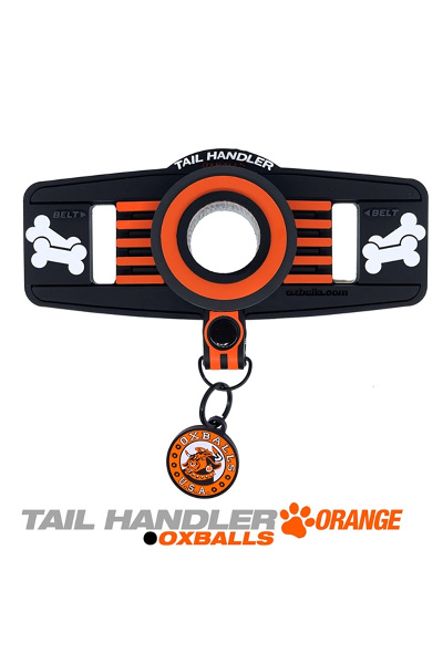 Oxballs tail handler belt-strap show tail - orange - afbeelding 2