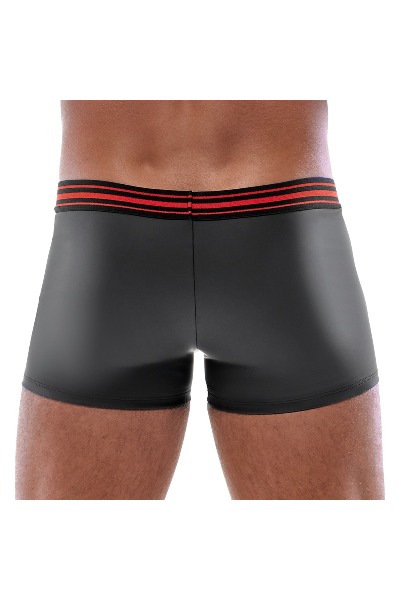 Heren boxershort zwart/rood - afbeelding 2