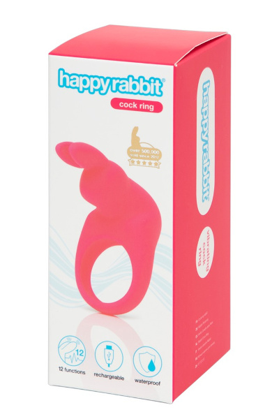 Happy rabbit cockring roze - afbeelding 2