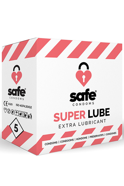 Safe - condooms - extra glijmiddel (5 stuks)