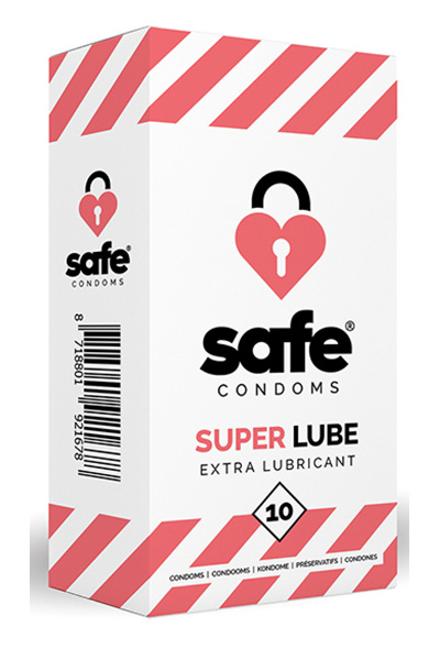 Safe - condooms - extra glijmiddel (10 stuks)