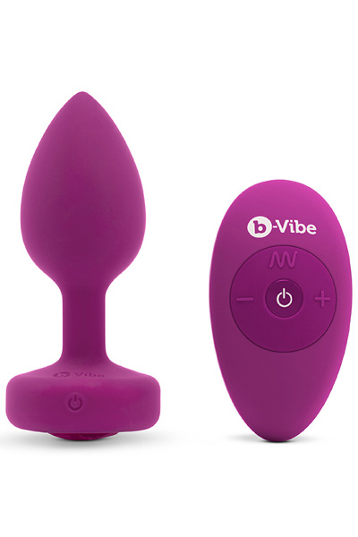 B-vibe - vibrerende juwelen plug s/m roze