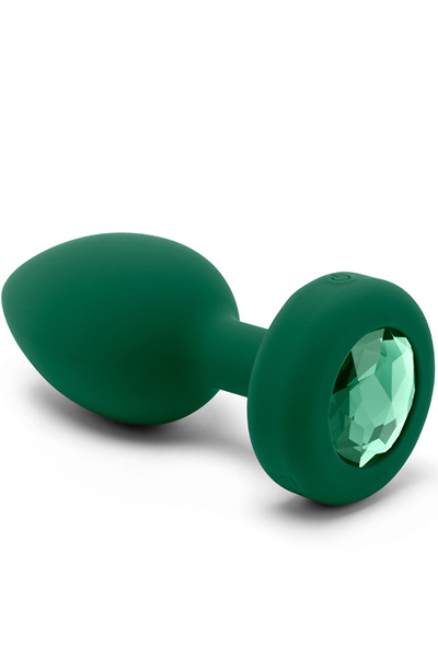 B-vibe - vibrerende juwelen plug m/l groen - afbeelding 2