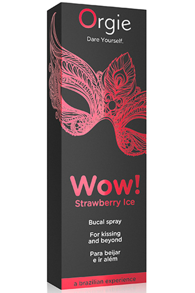 Orgie - wow! strawberry ice bucal spray 10 ml - afbeelding 2